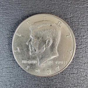 1997-D KENNEDY HALF DOLLAR COIN MINT ERROR - DOUBLE STRIKE - Picture 1 of 8