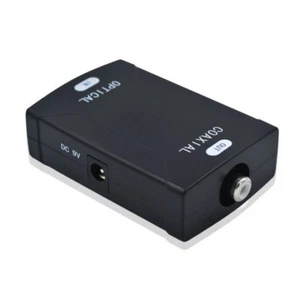 TOSlink Optical to Coax S/PDIF Coaxial Digital Audio Converter Dolby Digital DTS - Picture 1 of 11