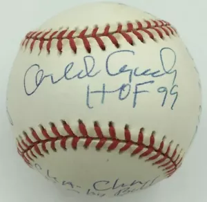 RARE Orlando Cepeda HOF STAT BALL HOF PSA Signed Baseball St. Louis Cardinals - Picture 1 of 7
