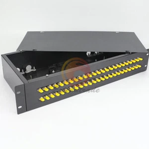 1x LWL Terminal Box 48 Core ST UPC Adapter Pigtail 48 Ports Patchpanel - Bild 1 von 1