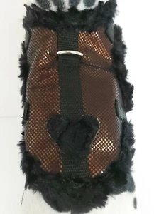 Arnés blandos forrados de calor arnés de pecho arnés para perro negro cobre XS S M - Imagen 1 de 4