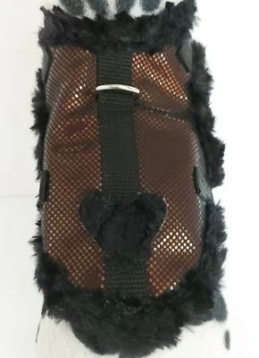 Softgeschirr warm gefüttert Brustgeschirr Hundegeschirr schwarz kupfer XS S M - Bild 1 von 4