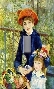 Light Switch Plate & Outlet Covers RENOIR ~ TWO SISTERS - Picture 1 of 26