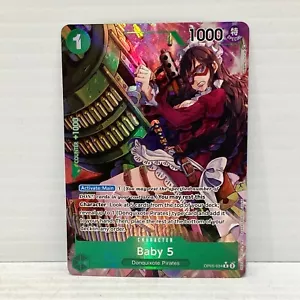 Juego de cartas coleccionables One Piece - Baby 5 OP05-034 R - arte alternativo casi nuevo inglés - Imagen 1 de 2