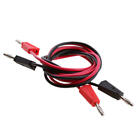 2PCS Alligator Clip Test   To Cable Red Black Multimeter Test Leads