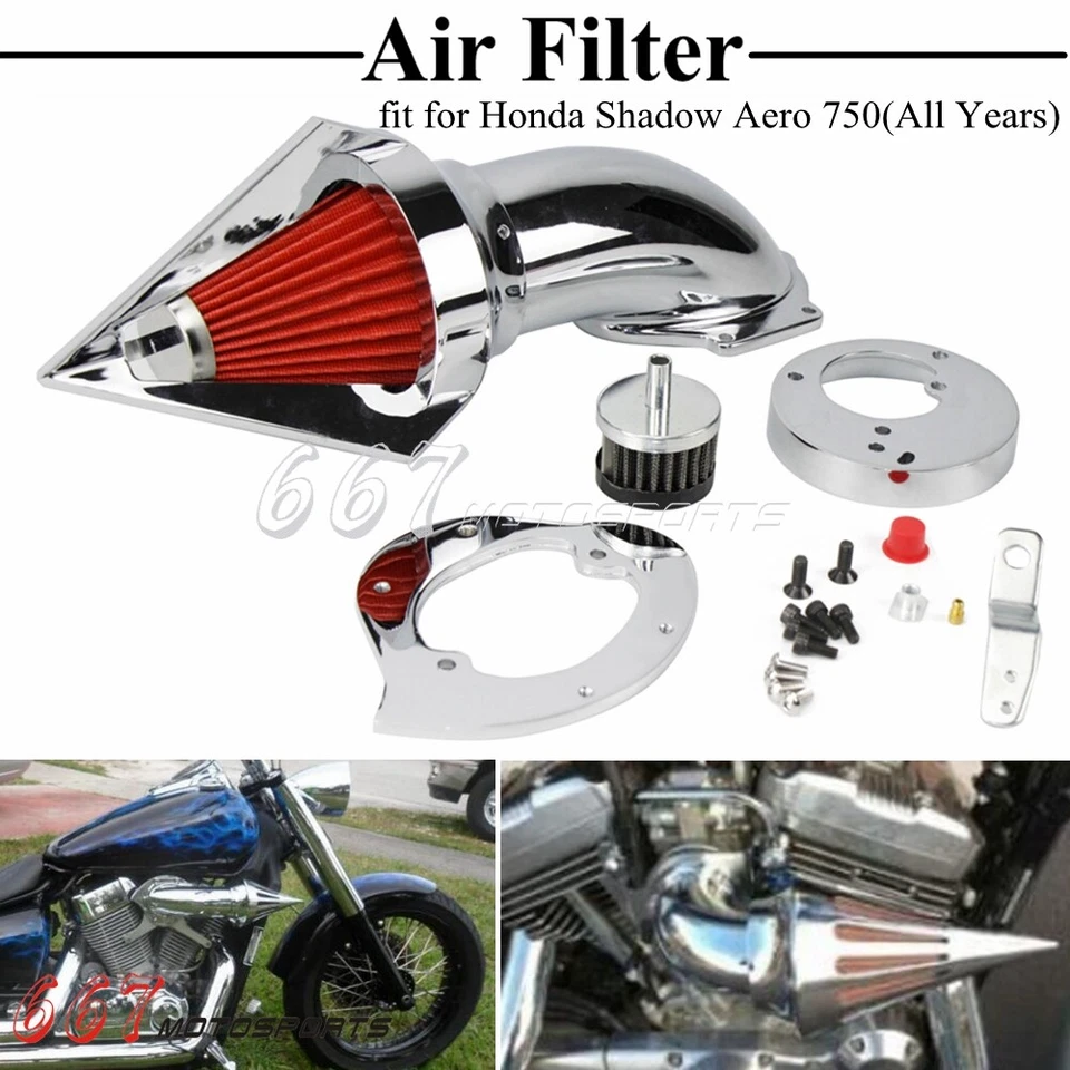 Filtro limpiador admisión aire moto para Honda Shadow Aero 750 VT750 todos los años Foto 1 de 4