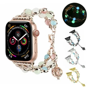 Correa de reloj de perlas luminosas para Apple iWatch Series 8/7/6/5/4/3/SE - Imagen 1 de 29