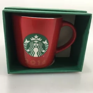 Starbucks Holiday 2016 rot Keramik Kaffee Espresso Demitasse 3 Unzen Tasse Becher NEU - Bild 1 von 7