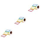 2 Roll Colorful Stickers Name Cartoon Kid Classification Mark Labels