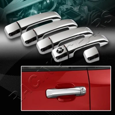 KIT DE EMBELLECEDOR TAPA MANIJA PUERTA ESPEJO CROMADO 8 PIEZAS AJUSTE 07-17 TOYOTA TUNDRA 4-DR Foto 1 de 2