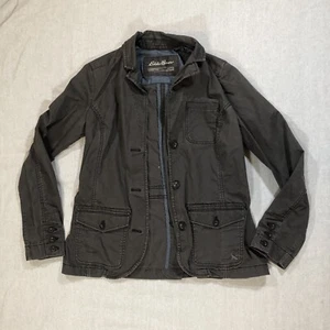 Eddie Bauer Jacket Women’s Size 10 Gray Legend Wash Stretch Button Front - Picture 1 of 12