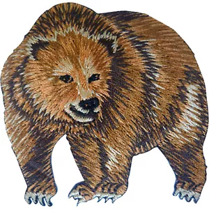 Bär Aufnäher Bügeleisen Nähen Kleidung Jeans T-Shirt Jacke bestickt Abzeichen Applikation - Bild 1 von 1