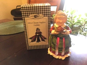VINTAGE MRS. CLAUS SERVENHALTER VON COBBLE CREEK MIT WEIHNACHTSGANS - Bild 1 von 1
