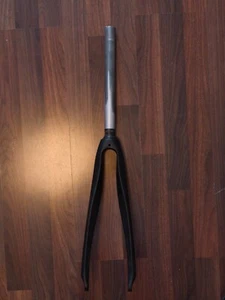 Gabel Carbon Alu Rennrad 700C 28 Zoll schwarz matt neu 480g - Bild 1 von 6