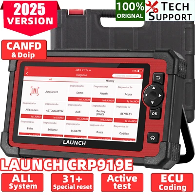 LAUNCH X431 CRP919E Automotive Diagnostic Tool OBD2 Scanner TPMS ALL SYSTEM Active Test - Image 1 of 4
