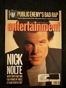 Vintage 1992 Jan. 24 Entertainment Weekly Magazine, Nick Nolte With “Cape Fear” - Picture 1 of 2