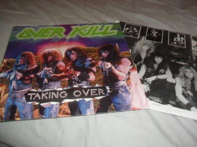 OVERKILL -TAKING OVER- AWESOME RARE FRIST PRESS VINYL LP 1987 MEGAFORCE GERMANY - Image 1 of 2