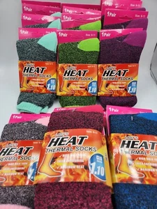 Lady's HEAT Thermal Socks Size 9-11 - Pick your color - Picture 1 of 7