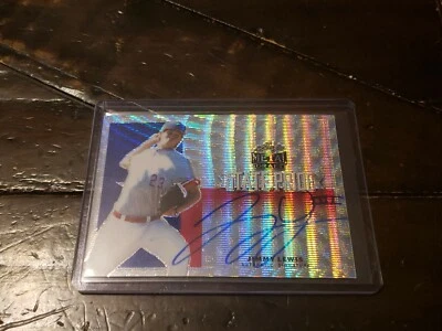 2019 Leaf Metal Draft  JIMMY LEWIS  State Pride On-Card Rookie Auto  #d 28/30 (1 - Image 1 of 2