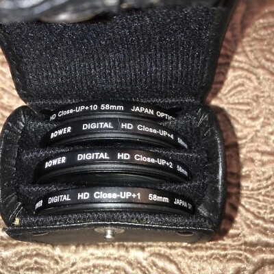 Bower Digital Lens 4 Digital Hd Close Up Pack Carrying Pouch +1,2,4,10 Japan Opt - Image 1 of 4