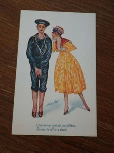 CPA Postcard ILLUSTRATEUR Xavier Sager proverbes Americains Wellcome v. 1925 - Picture 1 of 2