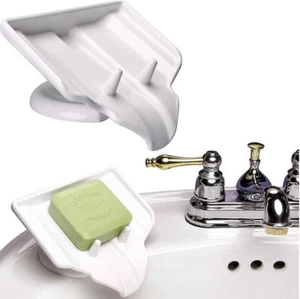 Soap Saver Waterfall Soap Dish Drain, Soap Holder ,White - Picture 1 of 12