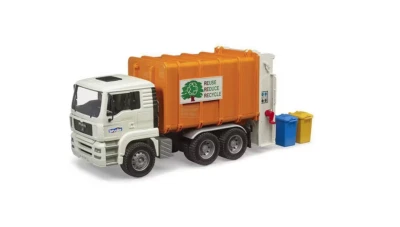 Bruder U02772 MAN TGA Rear Loading Garbage Truck Plastic 1:16 Scale Gift Toy - Image 1 of 4