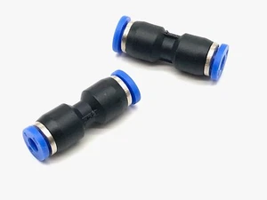 2 Stück Lösen Pneumatisch Gerade Steckverbinder Luftleitung Fittings Gelenk Adapter - Bild 1 von 7