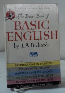 Pocket Book of Basic English by L A Richards - Pocket 299 - 1947 - Imagen 1 de 3