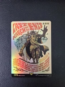 Last March of the Ents (Borderless Poster Foil) Lord Of The Rings MTG NM Magic - Picture 1 of 2