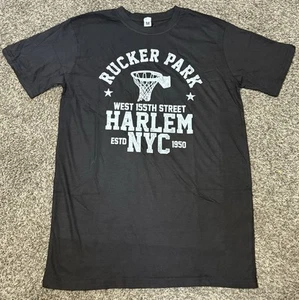 Brand New Rucker Park Harlem NYC T Shirt Black Medium - Picture 1 of 3