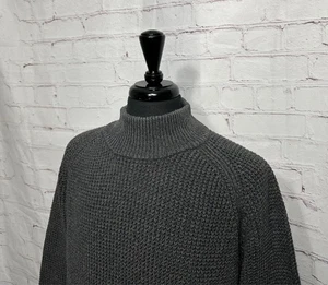 LL Bean Men's Submariner Sweater Size L 100% Organic Cotton Waffle Knit 514888 - Picture 1 of 6
