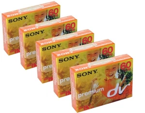 Lot 5 Cassette Sony Premium pour caméscope Mini DV (Réf#B-203) - Imagen 1 de 1