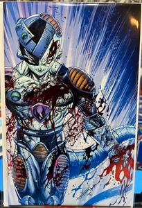 BATTLE DAMAGE DBZ MECHA FRIEZA LTD 30 SPOT FOIL KIRKHAM CONVENTION EXCLUSIVE - Picture 1 of 2