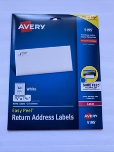 Avery Dennison Ave-5195 Easy Peel Return Address Label - 1.75" - Picture 1 of 5