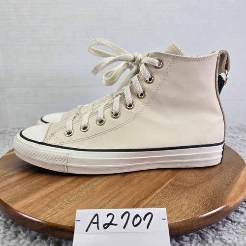 Converse Chuck Taylor All Star Hi Natural Ivory Daily Sneaker Donna 8.5 573116C
