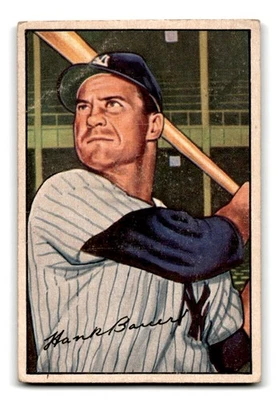 Bowman #65 1952 Hank Bauer - Yankees de Nueva York en muy buen estado Foto 1 de 2