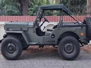 Canvas Bikini Top For Jeep Willys - CJ5 Brown/ODGreen/Grey/Black CANVAS - Picture 1 of 14
