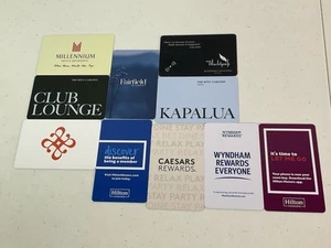 Tarjetas de hotel. x10. Variedad. Tarjetas exactas como en la foto. Excelente estado. - Imagen 1 de 2