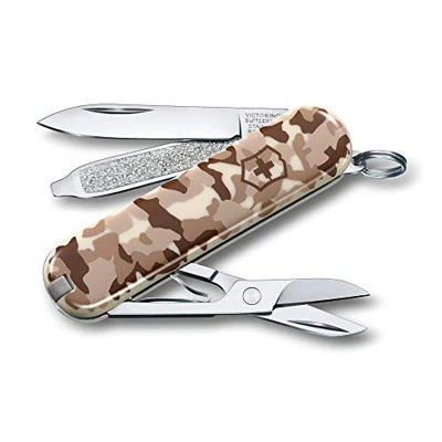 VICTORINOX Classic SD Desert Camouflage Small Swiss Army Knife Multi-function - Image 1 of 4