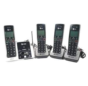 AT&T Digital Phone Answering Machine CL82415 Call ID Cordless 4 Phone Set w/Base - Picture 1 of 20