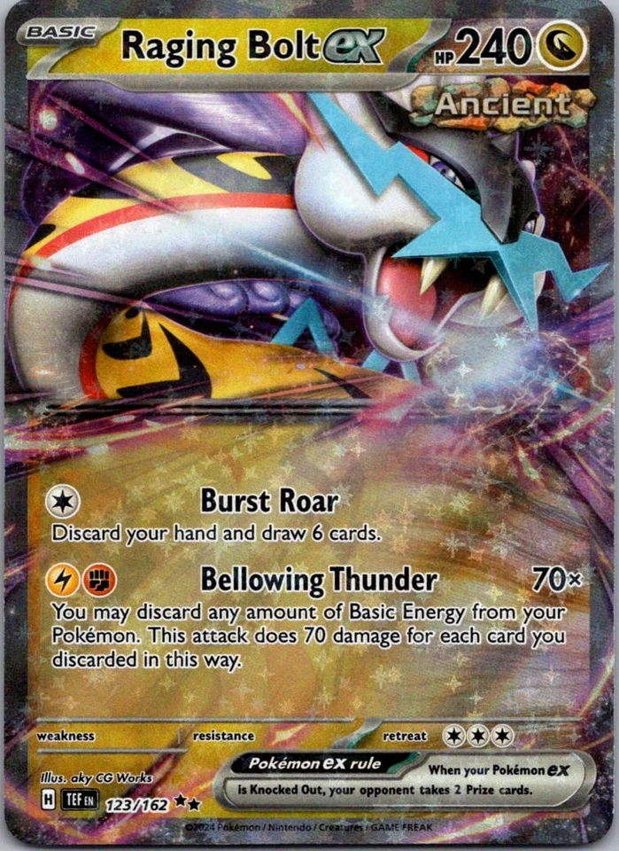 Raging Bolt ex Double Rare SV05: Temporal Forces 123/162 NM - Image 1 of 2