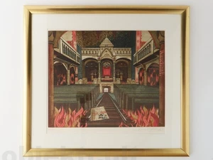 Grabado en color Hartmut R.Berlinicke'82 Felix nogal HASCHOAH firmado limit. - Imagen 1 de 5