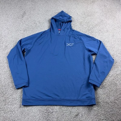 Peter Millar Hoodie Mens Large Blue Pine Performance Golf Stretch Golfer Comfort - Image 1 of 4