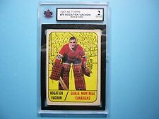 1967/68 TOPPS NHL HOCKEY CARD #2 ROGATIEN ROGIE VACHON ROOKIE RC KSA 2 GD 67/68