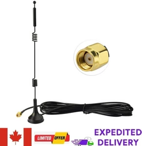 Dual Band WiFi Antenna 2.4GHz 5GHz 9dBi Magnetic Base RP-SMA Male for Wireless - Picture 1 of 5