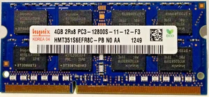 Hynix 4GB 2Rx8 PC3-12800S DDR3 1600MHz SO-DIMM SDRAM HMT351S6EFR8C-PB - Picture 1 of 1