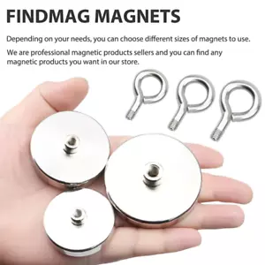 Pulling Force Fishing Magnet Super Strong Neodymium Round Treasure Hunt - Bild 1 von 8