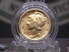 2016 "W" Centennial GOLD Mercury Dime 1/10oz .9999 24K Gold w/Capsule ECC&C, Inc