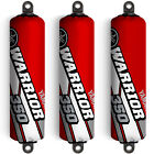 Red Shock Protector Covers for Yamaha Warrior YFM 350 Limited Edition (Set 3)